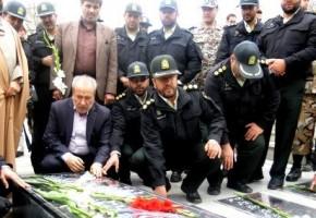 گلزار مطهر شهدای همدان عطرافشانی و گلبارن شد