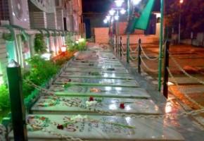 مراسم غبارروبی و گلباران مزار شهدای کهنز شهریار برگزار شد