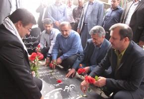 ادای احترام به شهدا بمناسبت هفته معلم، منطقه دو اهواز