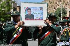 مراسم تشییع پیکر پاک شهید سروان پاسدار ابراهیم آخوندزاده در زادگاهش چالدران