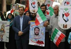 حضور خانواده‌های شاهد و ایثارگران خوزستان در راهپیمایی روز قدس