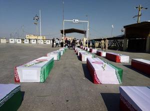 پیکر 44 شهید تازه تفحص شده وارد کشور شد