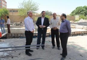 بازدید مدیرکل بنیاد یزد از پروژه آسایشگاه جانبازان نخاعی