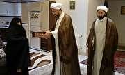 دیدار مسئولین حفظ آثار دفاع مقدس و بسیج طلاب گلستان با خانواده شهید جعفری