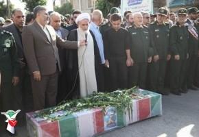 تشییع پیکر مطهر شهید «سید محسن نقیبی» در کرمانشاه